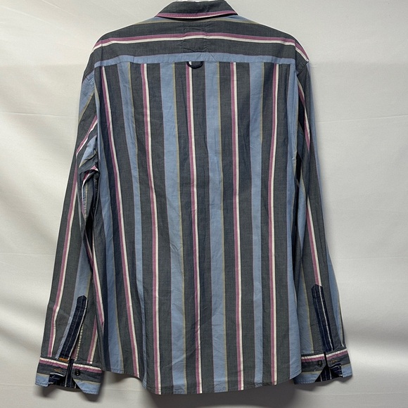 Hugo Boss Orange Men’s Striped Button Down Shirt - Picture 4 of 4